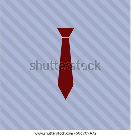 Vector Illustration of Red Tie Icon