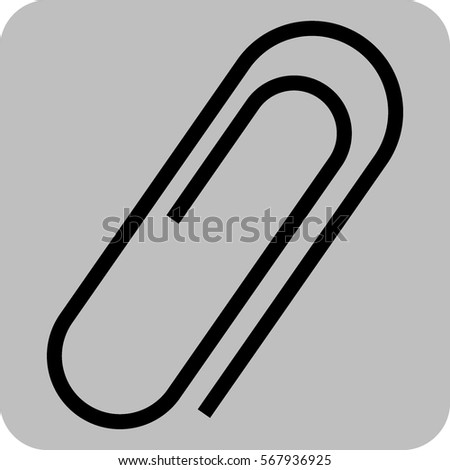 paper clip clipart black and white