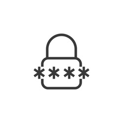 password icon vector