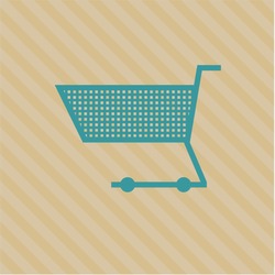 shopping cart icon vector