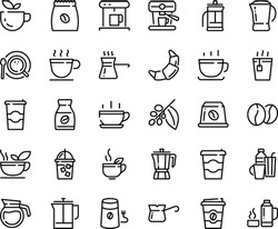 Hot water thermos and coffee cup icon vector. Hot drink. line icon