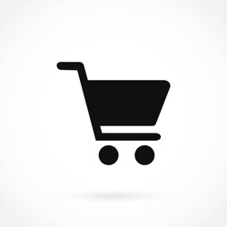 shopping cart icon vector