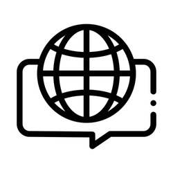 languages icon vector