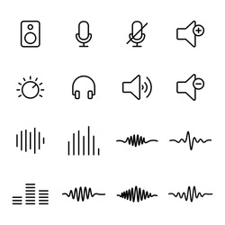 audio icon vector