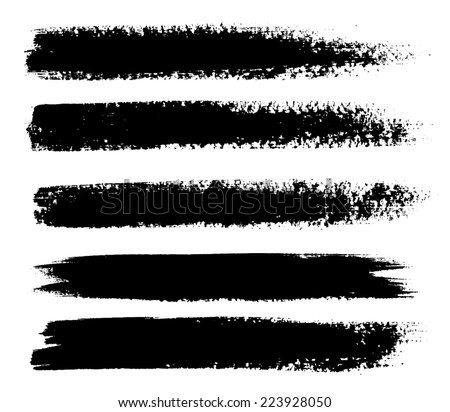 The graffiti brush strokes vector Free Vector / 4Vector