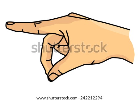 Sign Language P clip art Free Vector / 4Vector