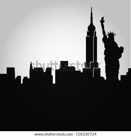 Famous Buildings Silhouettes Free Vector / 4Vector