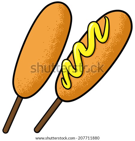 Free Corn Dog Clip Art | 123Freevectors