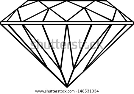 Transparent diamond vector Free Vector / 4Vector