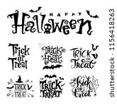 Text trick or treat and Halloween for Halloween day poster advertising. Vector illustration