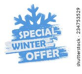 special winter offer banner  ... | Shutterstock .eps vector #234753529