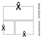 vector set of condolence... | Shutterstock .eps vector #1992674930