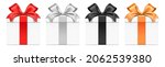 vector set of white gift boxes... | Shutterstock .eps vector #2062539380