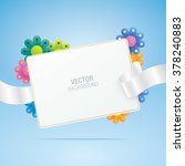 vector greeting card with... | Shutterstock .eps vector #378240883