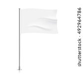 white flag template. clean... | Shutterstock .eps vector #492964786