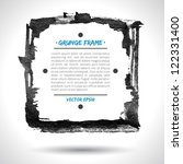 grunge vector frame. grunge... | Shutterstock .eps vector #122331400