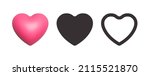 vector modern elegant heart... | Shutterstock .eps vector #2115521870