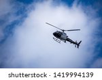 Small photo of Northridge, CA / United States - May 27, 2019: LAPD Air Unit and Patrol Units respond to brandishing/ADW call in suburban neighborhood.