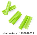Celery  isolated on white...