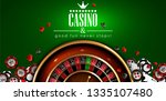 casino advertising design with... | Shutterstock .eps vector #1335107480