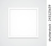 clean white square photo frame... | Shutterstock . vector #243125659