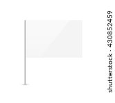 white flag template isolated on ... | Shutterstock . vector #430852459