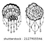 shells  logo symbol icon vector ... | Shutterstock .eps vector #2127905546