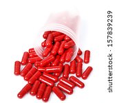 red capsules  vitamin | Shutterstock . vector #157839239