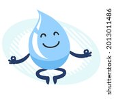 cartoon water character in a... | Shutterstock .eps vector #2013011486