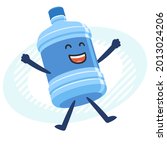 cartoon water bottle character... | Shutterstock .eps vector #2013024206