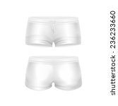 vector white shorts for women... | Shutterstock .eps vector #236233660