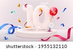 10 percent off. discount... | Shutterstock .eps vector #1955132110