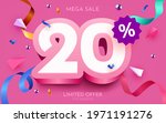 20 percent off. discount... | Shutterstock .eps vector #1971191276