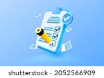 clipboard communication ... | Shutterstock .eps vector #2052566909
