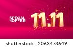 special offer  shopping day 11... | Shutterstock .eps vector #2063473649