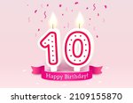 happy birthday years. 10... | Shutterstock .eps vector #2109155870
