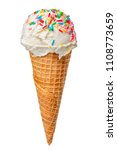 Wafer Cone With White Scoop Of...