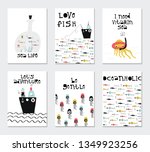 collection of children cards... | Shutterstock .eps vector #1349923256