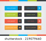 flat design call to action... | Shutterstock .eps vector #219079660