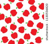 red apples seamless vector... | Shutterstock .eps vector #1130536820