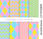 Easter Backgrounds. 8 Seamless...
