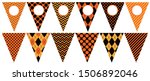 vector halloween bunting... | Shutterstock .eps vector #1506892046