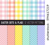Easter Colors Gingham Plaid And ...