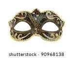 Carnival Mask Isolated On White ...