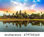 Colorful Sunrise In Angkor Wat  ...