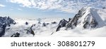 Panoramic Snowy High Mountains...