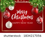 holiday new year and merry... | Shutterstock .eps vector #1834217056