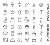 set of simple food icon in... | Shutterstock .eps vector #1920307826
