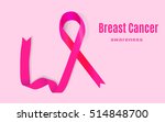 awareness pink ribbon. the... | Shutterstock . vector #514848700