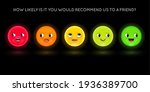 satisfaction rating. set of... | Shutterstock .eps vector #1936389700